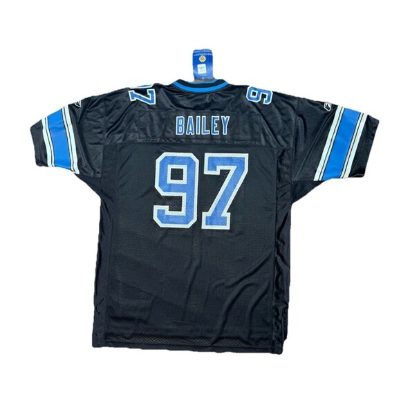 NWT 2004 Boss Bailey Detroit Lions #97 Jersey XL Reebok NFL On-Field Licensed VT